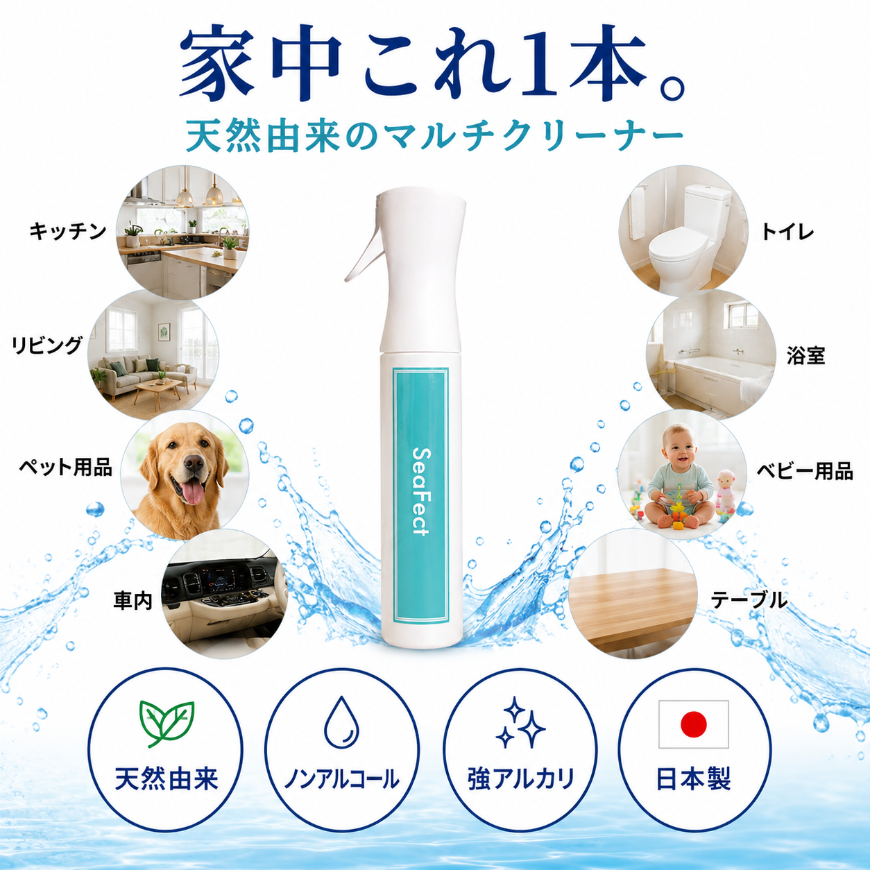 シーフェクト スプレータイプ 300ml｜100%天然由来の水溶液 sf-s300